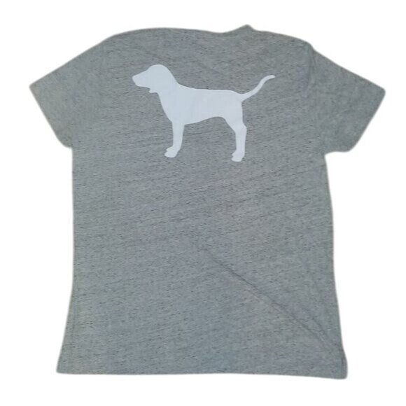 PINK Victoria's Secret Heathered Gray Oversized Crewneck T-shirt - Picture 1 of 5